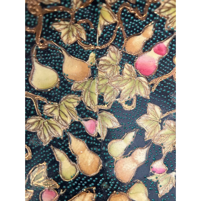 Late 20th Century Porcelain Royal Satsuma Decorative Bowl For Sale In Miami - Image 6 of 9