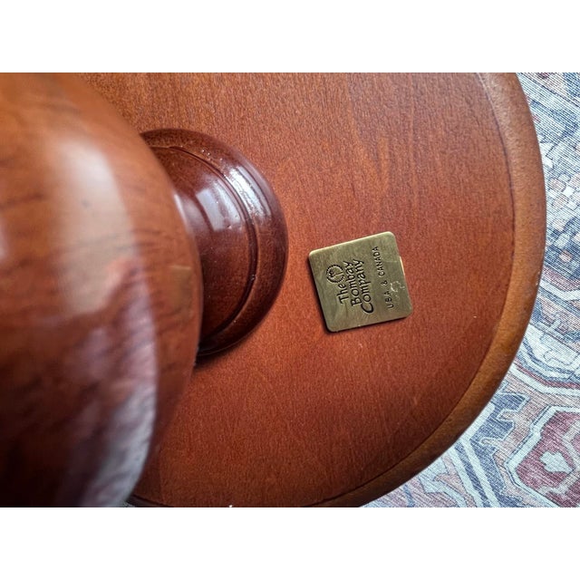 Vintage Bombay Company Mahogany Plant Stand For Sale - Image 11 of 11