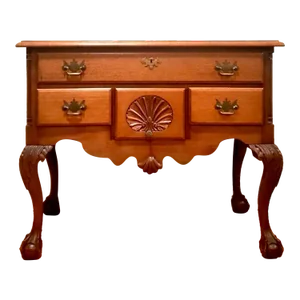 Vintage Chippendale Sunrise Lowboy