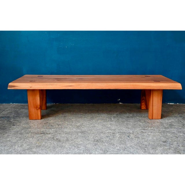 Vintage Brutalist T08 Elm Coffee Table by Pierre Chapo, 1960s For Sale - Image 17 of 17