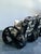 Vintage Black Rattan Sofa in Quadrille “Royal Journey” For Sale - Image 16 of 18