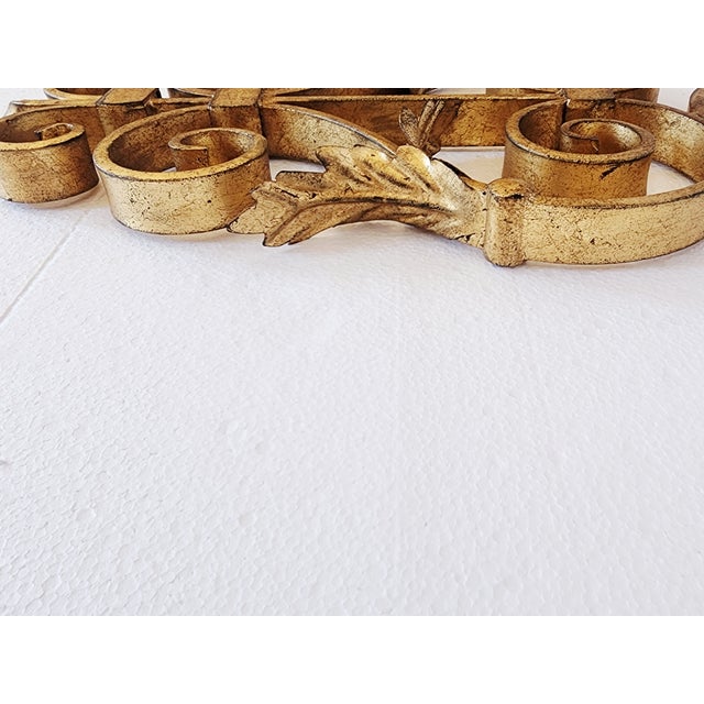 Visual Comfort Gilt Iron Wall Sconces - a Pair For Sale - Image 10 of 16