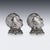 19th Century Victorian Silver Novelty Salt & Pepper, London, England, 1880s, Set of 2 For Sale - Image 6 of 18