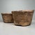 Very decorative set of antique Japanese harvest baskets from the Meiji period. Dimensions: height 25 cm, diameter 41 cm....
