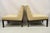 Brown Vintage Edward Wormley for Dunbar Wood Frame Slipper Lounge Chairs - A Pair For Sale - Image 8 of 12