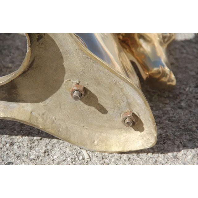 Mid-Century Cobalt & Brass Deer Coffee Table, 1960s For Sale - Image 10 of 18