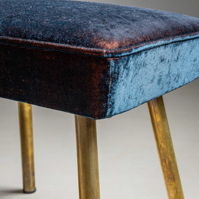Mid-Century Modern Pair of Vintage Stools, Italy Mid-20th Century For Sale - Image 3 of 12