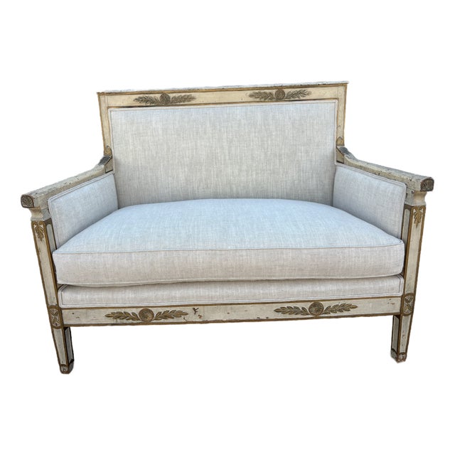 19th Century French Louis XVI Style Loveseat For Sale