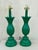 Vintage Metal Pineapple Green Lacquered Table Lamp - Pair For Sale In Miami - Image 6 of 7