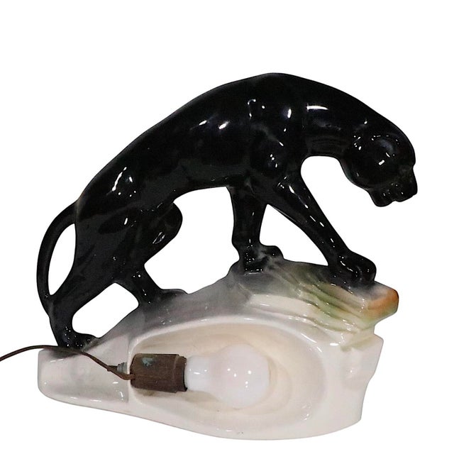 1950s Mid Century Modern Panther Tv Lamp by Lane & Co. For Sale - Image 9 of 12