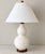 Ralph Lauren Ralph Lauren White Glazed Ceramic Crackle Double Gourd Ginger Jar Lamps - Pair For Sale - Image 4 of 6