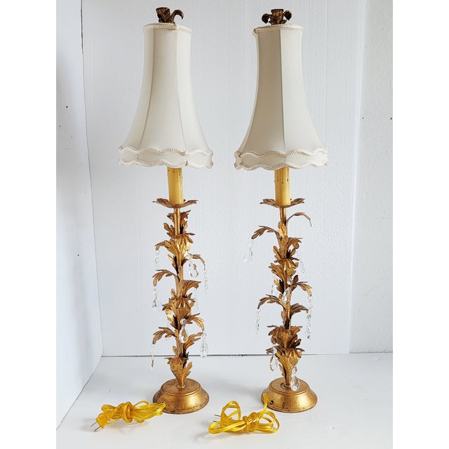French Chelsea House Rosetti Collection Buffet Lamps-a Pair For Sale - Image 3 of 18
