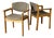 Høng Stolefabrik Beech Wood Upholstered Dining Armchairs Set of 2 Danish Vintage 1990s For Sale