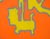 Abstract Expressionism "Biomorph" Large Scale Orange Abstract by Michael Pauker For Sale - Image 3 of 7