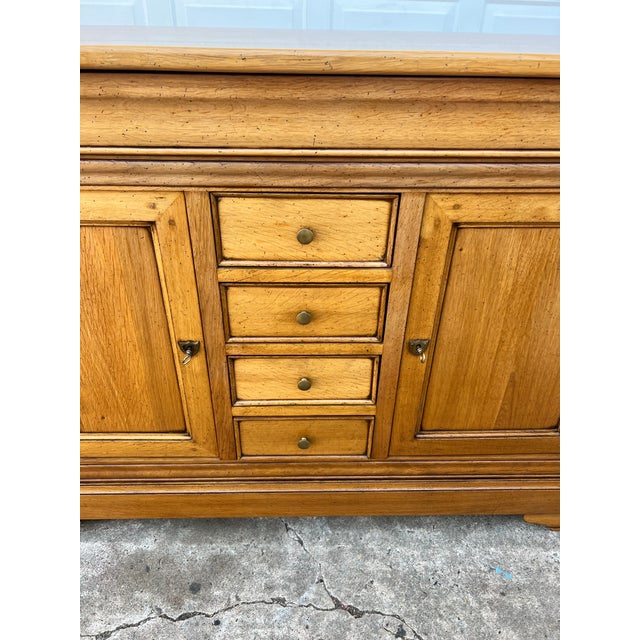 French 19th Century Louis Philippe Solid Walnut Two Door Buffet For Sale - Image 11 of 12