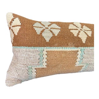 Turkish Hemp Pillow Cushion Natural Beige Brown Cushion Cover 12"x46" For Sale