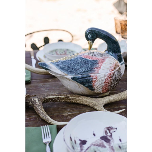 2020s VIETRI Wildlife Mallard Large Oval Platter For Sale - Image 5 of 6
