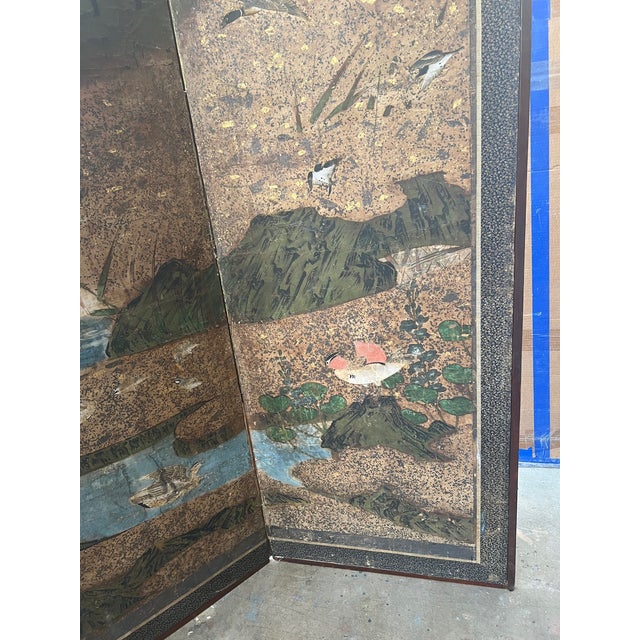Gold Japanese Screen 17th Century For Sale - Image 8 of 11