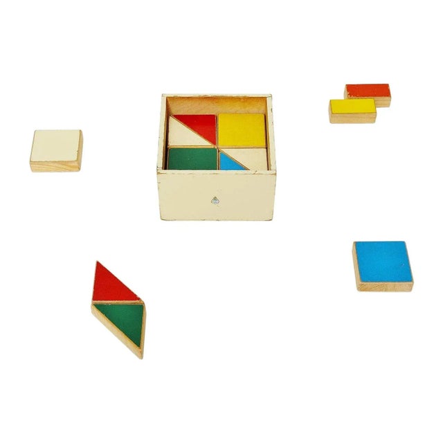 Wood Ado Puzzle Cubes Box by Ko Verzuu, Holland, 1955 For Sale - Image 7 of 7