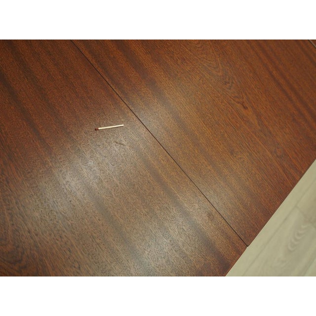 Brown Danish Mahogany Table, 1970s For Sale - Image 8 of 14