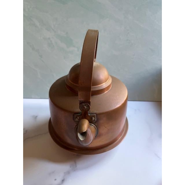 Traditional 1920s Knut Eriksson Copper Teapot Water Kettle For Sale - Image 3 of 4