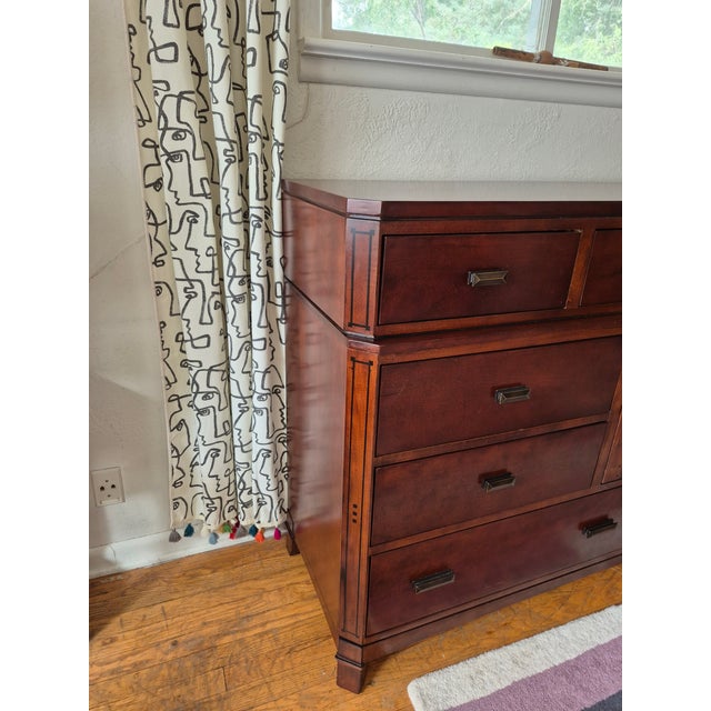 Mission Revival Dresser & Mirror Set For Sale - Image 10 of 13