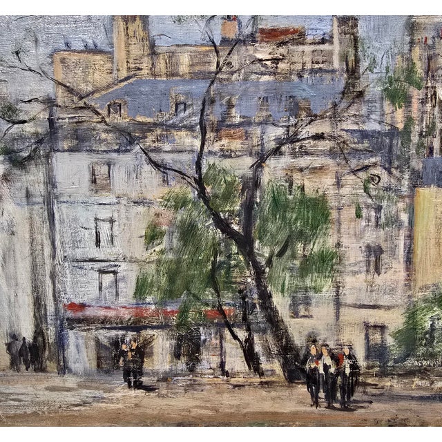 1930s Voldemar Boberman –Paris Montmartre & Sacré-Cœur–1930s French École De Paris Oil Painting For Sale - Image 5 of 12