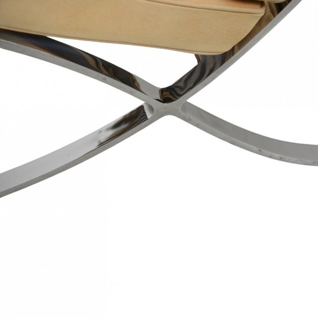 Barcelona Chair in Nubuck Leather by Ludwig Mies Van Der Rohe, 2010s For Sale - Image 15 of 18