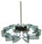 Mid-Century Modern Glass Suspension in the style Fontana Arte, 1960s For Sale