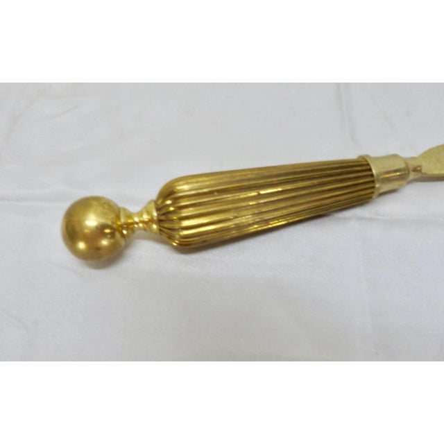 1960s Mid-Century Brass Letter Opener and Magnifying Glass For Sale - Image 5 of 9