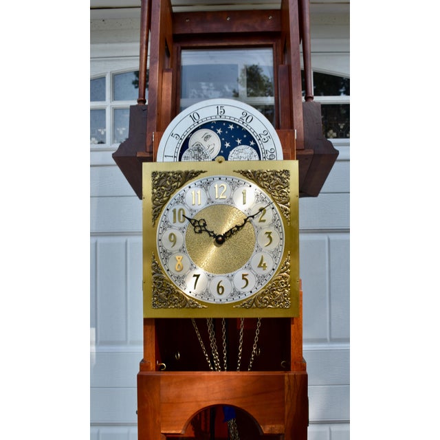 Vintage (1970's) Hermle Alexandria Grandfather / Grandmother Clock has a Traditional Style. The Origin: West Germany. The...