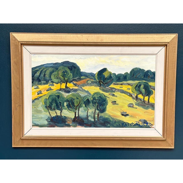 Kerstin Flyckt, Trees, 1950s, Oil on Panel, Framed For Sale - Image 4 of 17