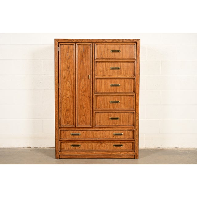 Thomasville Mid-Century Modern Campaign Walnut Gentleman's Chest, Circa 1970s For Sale - Image 15 of 15