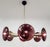 Italian 21st Century Sfinge Amethyst Bubbles Murano Glass and Brass Chandelier by Fabio LTD For Sale - Image 3 of 4