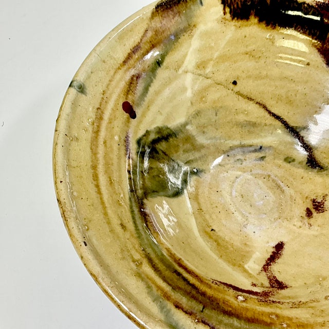 1970s 1970s Vintage Boho Chic Americana Folk Art Studio Pottery Decorative Bowl. For Sale - Image 5 of 12