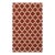 8x10 Coral Flat Weave Wool Lattice Linkage Geometric Modern Carpet Rug For Sale