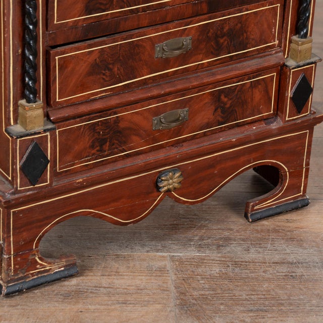​​​​​​​Late 18th Century Danish Pine Small Chest of Drawers, Possible Jewelry Chest For Sale - Image 11 of 12