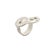 Early 21st Century Diamond Platinum Coiled Snake Ring, Size 7 For Sale - Image 5 of 8