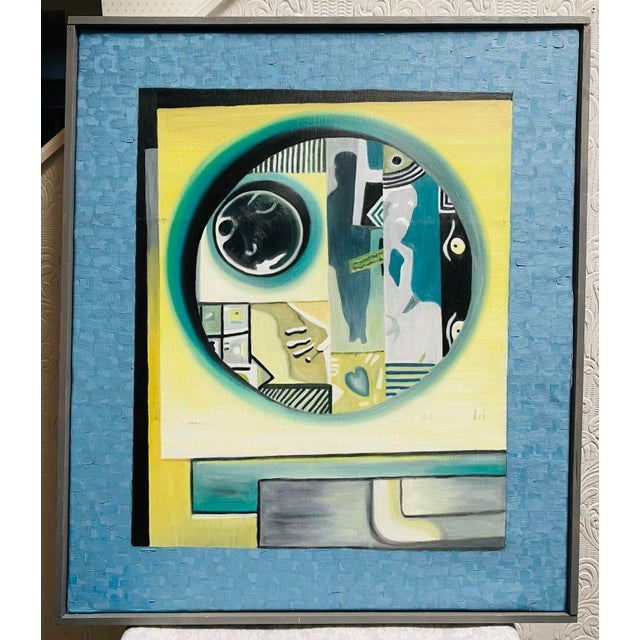 Paint Postmodern Fauvist Abstract Oil Painting Signed Nozoki For Sale - Image 7 of 8