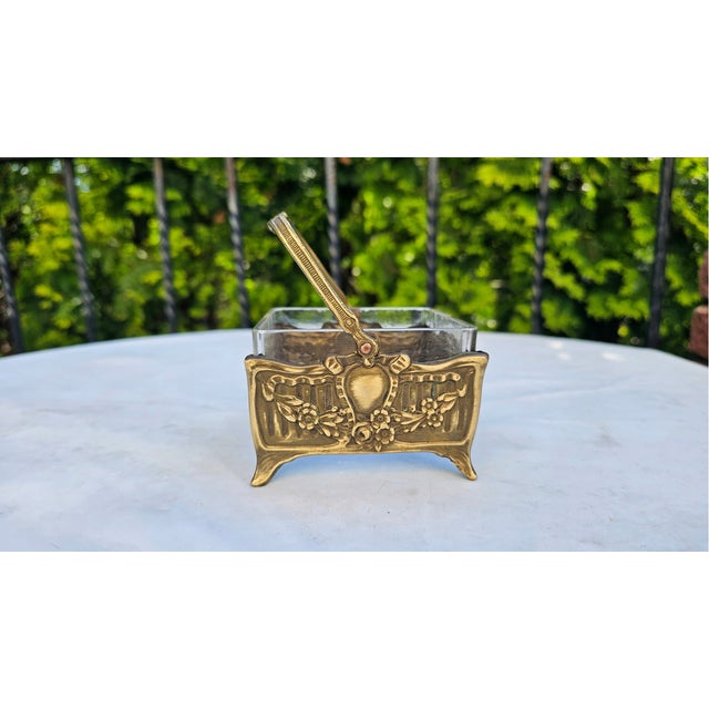 Art Nouveau Brass Bowl by U. Ehrig, 1890s For Sale - Image 5 of 8