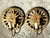 Late 20th Century Vintage Boho Punch Cut Gilt Light Sconces - a Pair For Sale - Image 5 of 5