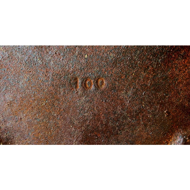 Late 19th-Century Cast Iron Victorian-Style Pediment With Fruit Urn & Swooping Ravens For Sale - Image 17 of 18