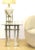 Metal Pair Regency Chrome & Glass Side Tables For Sale - Image 7 of 8