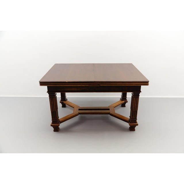 Brown Historic Extendable Dining Table, Germany, 19th Century For Sale - Image 8 of 18