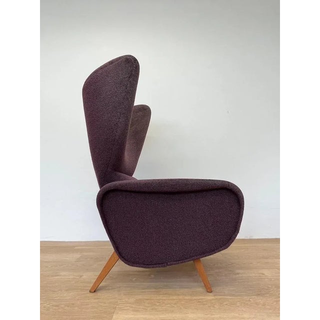 1970s Mid-Century Wing Chair Inspired by Marco Zanuso, 1970s For Sale - Image 5 of 9