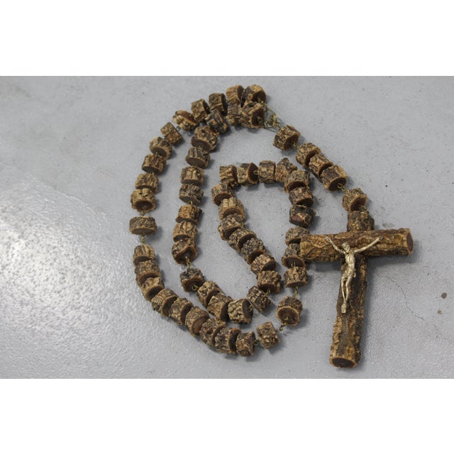 Large Wall Bead Rosary Cross, 1970s For Sale - Image 18 of 18