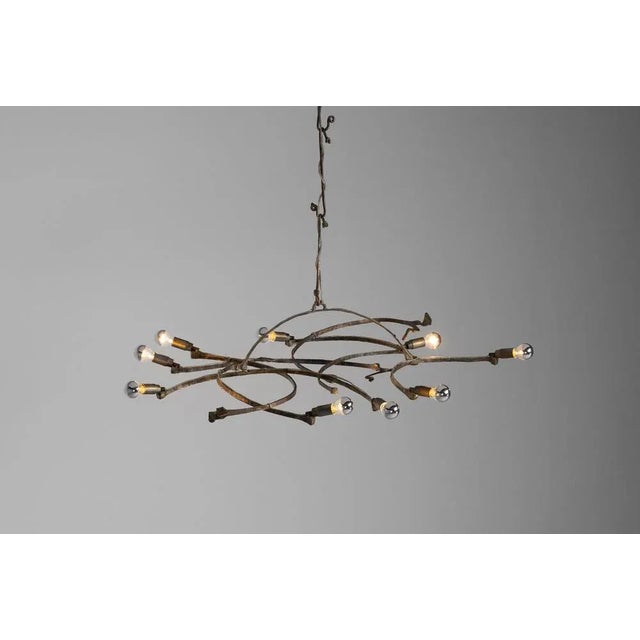 Metal Chandelier by Salvino Marsura, Italy, 1970 For Sale - Image 7 of 15