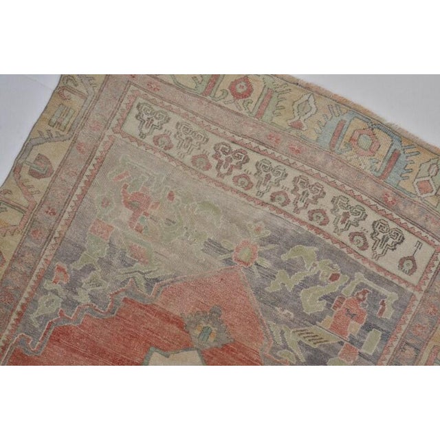 Tan Neutral Earth Tones Vintage Rug For Sale - Image 8 of 10