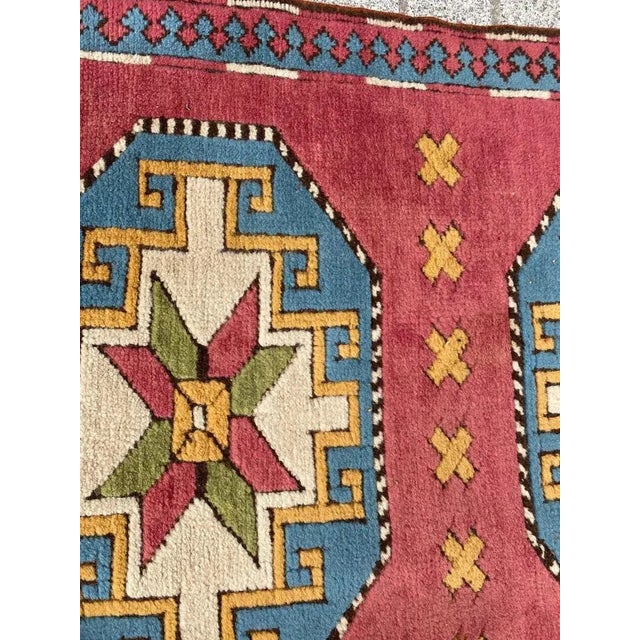 Vintage Turkish Kars Runner For Sale - Image 13 of 18