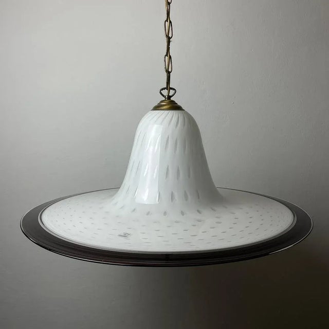 1970s Vintage Murano Glass Pendant Lamp from Vetri Murano, Italy, 1970s For Sale - Image 5 of 11